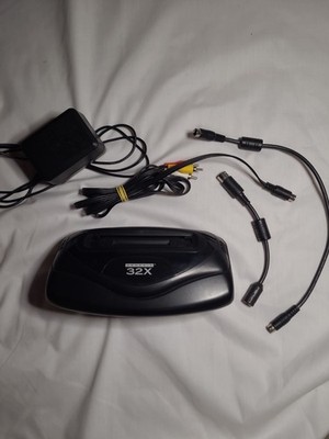 Sega Genesis 32X Unit OEM Power Supply w/ Gen 1 Genesis Adapter - Tested