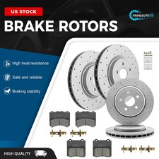 380mm Front 350mm Rear Disc Brake Rotors + Pa...