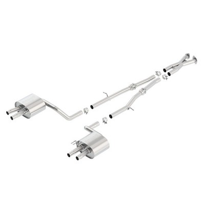 Borla 140736 S-Type Stainless Cat Back Exhaust for 2018-2021 Kia Stinger 3.3L V6