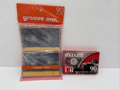 Groove onn 90 Min.2 Maxwell 1 Pack Cassette Tape New