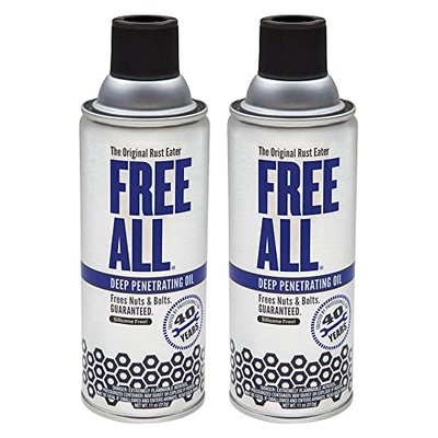 Free All Rust Eater Deep Penetrating Oil, 11 Oz Aerosol   Loosens Rust