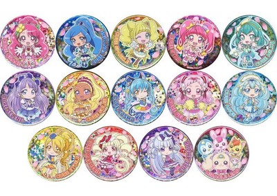 PreCure Miracle Leap Film Anstecker Pins 14er Set mit Glitzer Limited Edition