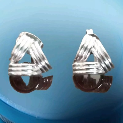Erick's Sterling Silver Triangle Stud Earrings Taxco.925