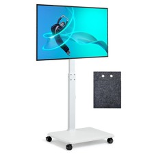 Rolling TV Stand for 32 to 65 70 Inch TVs, Portable TV Cart on Wheels with A ...