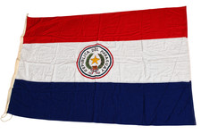 Vintage Paraguay Flag 1980s Merchant Ship Courtesy Flag Maritime 123x180cm USSR