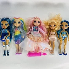 Lot of 5 Rainbow High Dolls with Clothes & Shoes Skyler Amaya Bella Victoria
