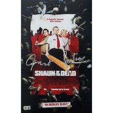 Simon Pegg and Nick Frost Signed Mini-Poster #2 (11x17) w/ Beckett