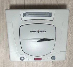Sega Saturn Console White 2 Controllers with box very good condition From JAPAN