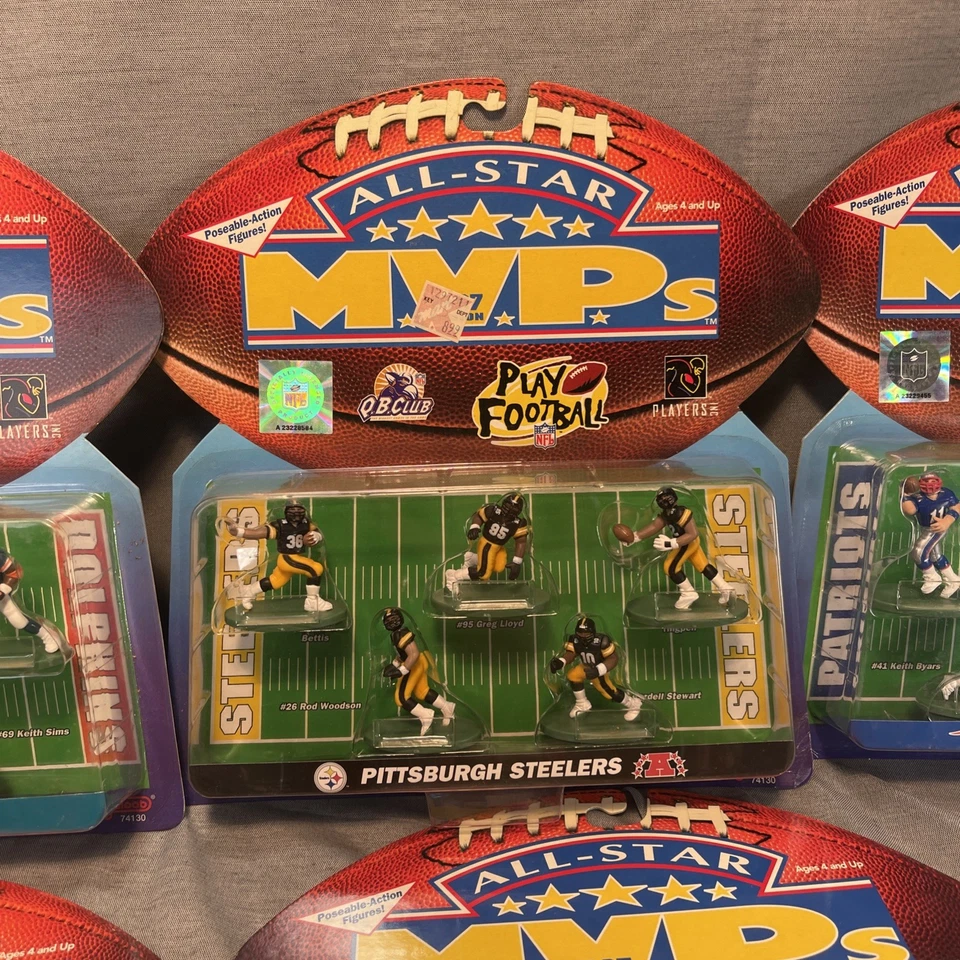 Juego completo de 8 figuras de acción All-Star MVP 1997 Galoob selladas nuevas todos los equipos Foto 4 de 4