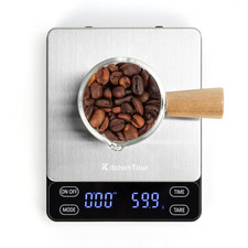 Kitchentour Nano Coffee Scale with Timer 3Kg/0.1G, 3 Mode for Espresso Machine a