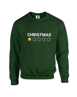 Weihnachten 1 Stern Weihnachtspullover lustig Xmas Meme Sweatshirt