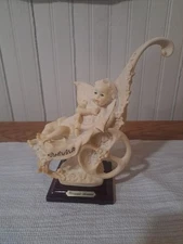 Giuseppe Armani Magic Memories Collection Baby’s First Ride Figurine Wood Stand