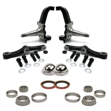 Pro Touring Stock MII & Pinto Spindles with Bearings, Seals and Dust Caps