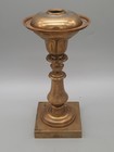 Antique Brass Astral Solar Oil Lamp Font Base Kerosene Conversion W/ 5" Fitter  — photo 8