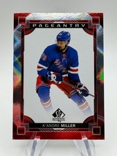 2024-25 SP Authentic Hockey K'ANDRE MILLER Pageantry Red Foil #P33 Rangers