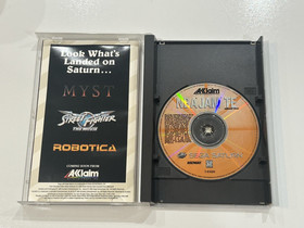 NBA Jam T.E. (Sega Saturn, 1995) CIB Complete in Box w Manual + Reg Card EXC