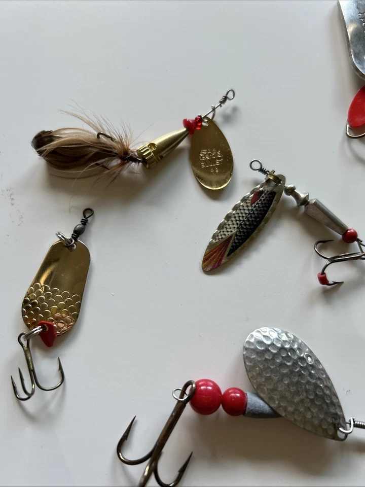 VINTAGE DAM EFFZETT 10 und Andere 12 Stück Sammler Blinker Spinner .. - Bild 2 von 4