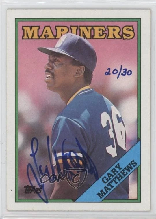 2004 Topps Originals Signature Edition Buyback /30 Gary Matthews (1988) Auto