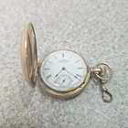 Antique 1886 Waltham Butterfly Hunter Pocket Watch Grade E 6s Gold Filled Runs