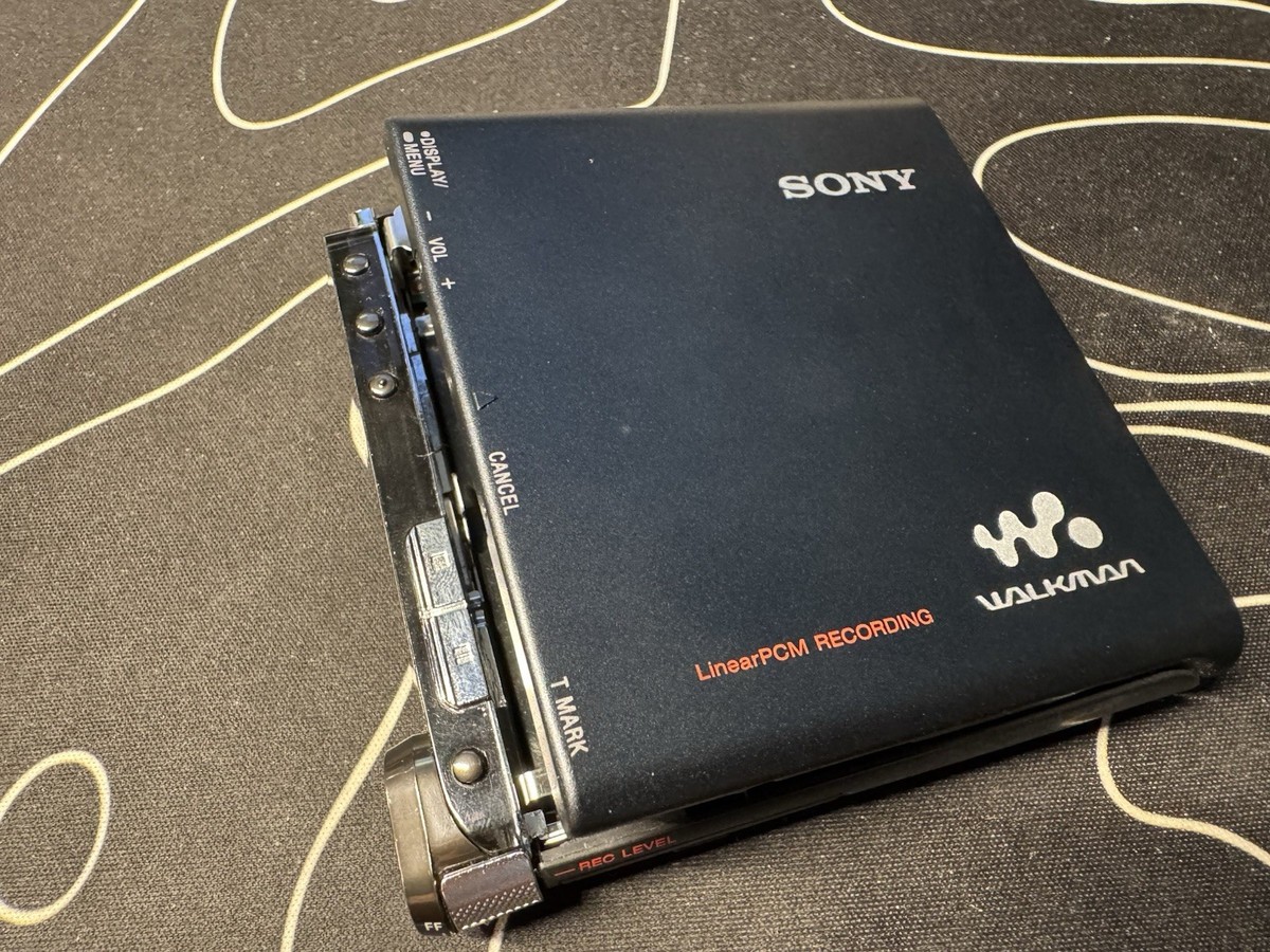 Sony Walkman MZ-RH1 MiniDisc Recorder Black LinearPCM Recording T