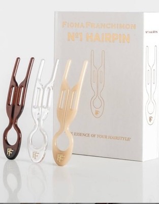 Fiona Franchimon No 1 Hairpin Trio - Transparent, Bronze Glaze, Mochaccino
