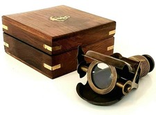Antique Vintage Brass Monocular - Marine CSA London Engraved Pocket Binocular