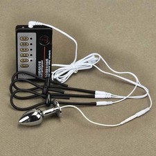 Electrical Male Penis Shock Expander Plug E-stim Host Pulse Stretcher Dilators