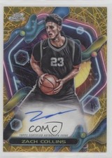 2023-24 Cosmic Chrome Gold Interstellar Refractor 29/50 Zach Collins Auto 1co7