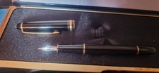 Fountain pen Meisterstuck Montblanc 147 traveller bordeaux with leather case