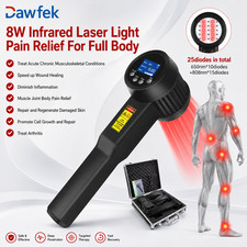 8W 650nm 808nm Red Light Lllt Cold Laser Therapy for Humans Pets Body Back Pain