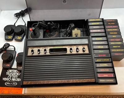 Vintage SEARS Tele-Games Video Arcade ATARI 2600 System LOT in Original Box