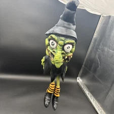Vintage 2001 Rubber Latex Paper Magic Group Squishy Creepy Witch 22" Halloween