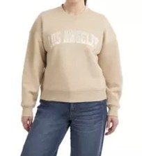 Elle Sport Women's Fleece Cities Crewneck Sweater - medium