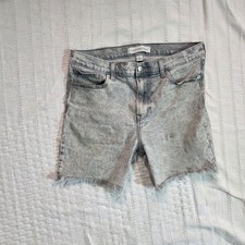 Calvin Klein Men's Cutoff Denim Shorts W32 AS-IS Acid Wash