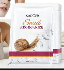SADOER Snail Reorganize Snail Face Sheet Mask Moisturizing 20pcs 0.88oz