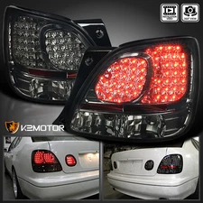 Smoke Fits 1998-2005 Lexus GS300 GS400 GS430 LED Tail Lights Lamps Left+Right