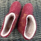 Organic Felt handmade Slippers Booties Houseshoes for Girls US size 12.5-13 — photo 8