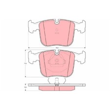 Satz Bremsbeläge Bremsklötze vorne für BMW 8-er E31 | 451264