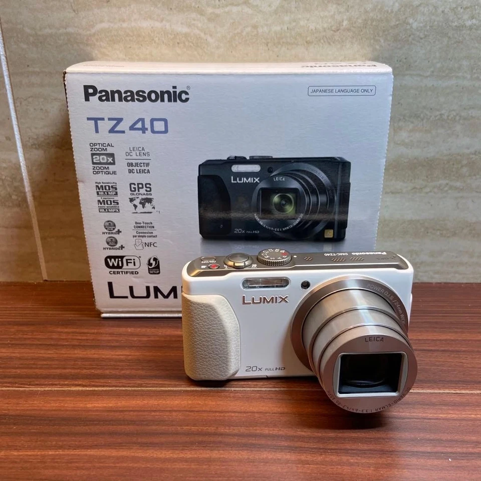 Panasonic LUMIX DMC-TZ40 kompakte Digitalkamera weiß geprüftes Zubehör