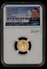 2021 G$5 1/10 oz Gold American Eagle - Type 2 - Reagan - NGC MS 70 - SKU-G6111