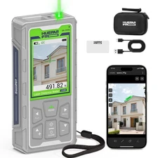 Laser Measuring Tool, 495Ft Outdoor Laser Measure with Camera & Bluetooth Con...