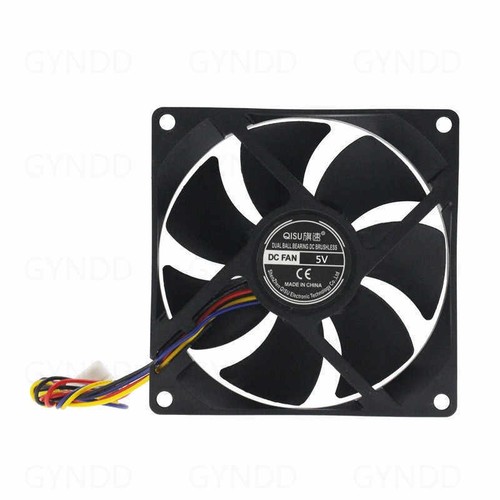 9225 Ventilateur de refroidissement silencieux sans balai 4 broches DC 5V 12V 24V double roulement à billes PWM - Photo 5/6