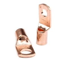 60Pcs/Kit SC6-25 Copper Lug Ring Battery Bare Lug Terminals Connector Wire Gauge