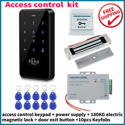 Außen Tür Zugangskontrolle System Kit RFID Zugangskontrolle Tastatur Touch Panel