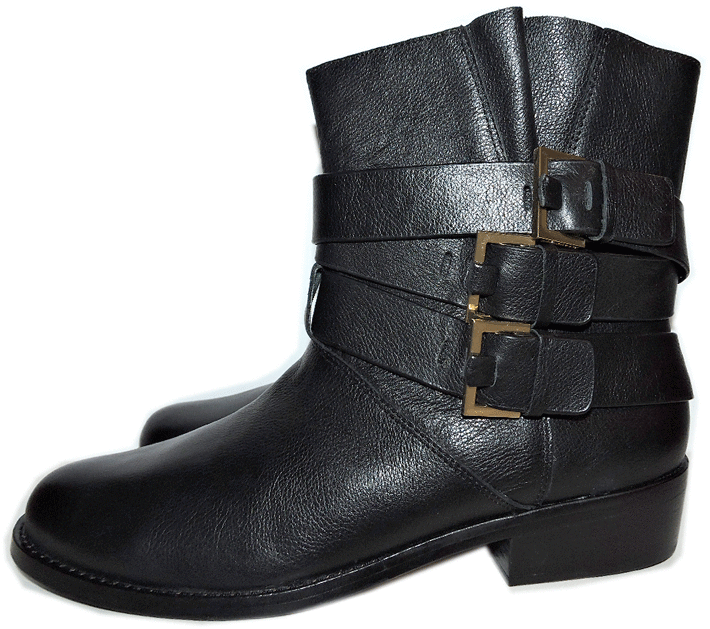 Ted Baker Cuero Negro con Cinturón botas de Montar Planos Moto Botín 40-9 Ted Baker Cuero Negro con Cinturón botas de Montar Planos Planos Planos Moto Botín 40-9 ¡No dudes! ¡Compra ahora!