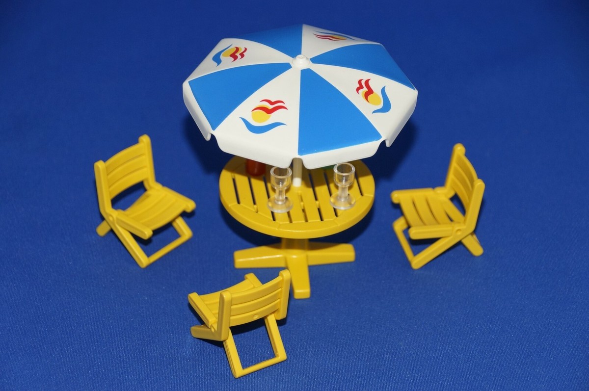 Set Pranzo Tavolo Quadrato 80x80 Cm Con Ombrellone E 4 Sedie Pieghevoli - Foto 7