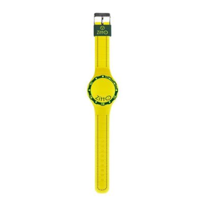 Orologio ZITTO SQUBA A LED: Cinturino In Silicone Giallo, Ghiera Rotante, Impermeabile 100m, Cassa Grande 44mm