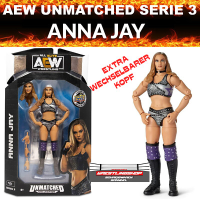 AEW UNMATCHED SERIE 3 ANNA JAY - FIGUR ALL ELITE WRESTLING ELITE JAZWARES WOMAN
