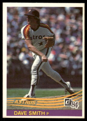 1984 Donruss #548 Dave Smith - POOR Yellow