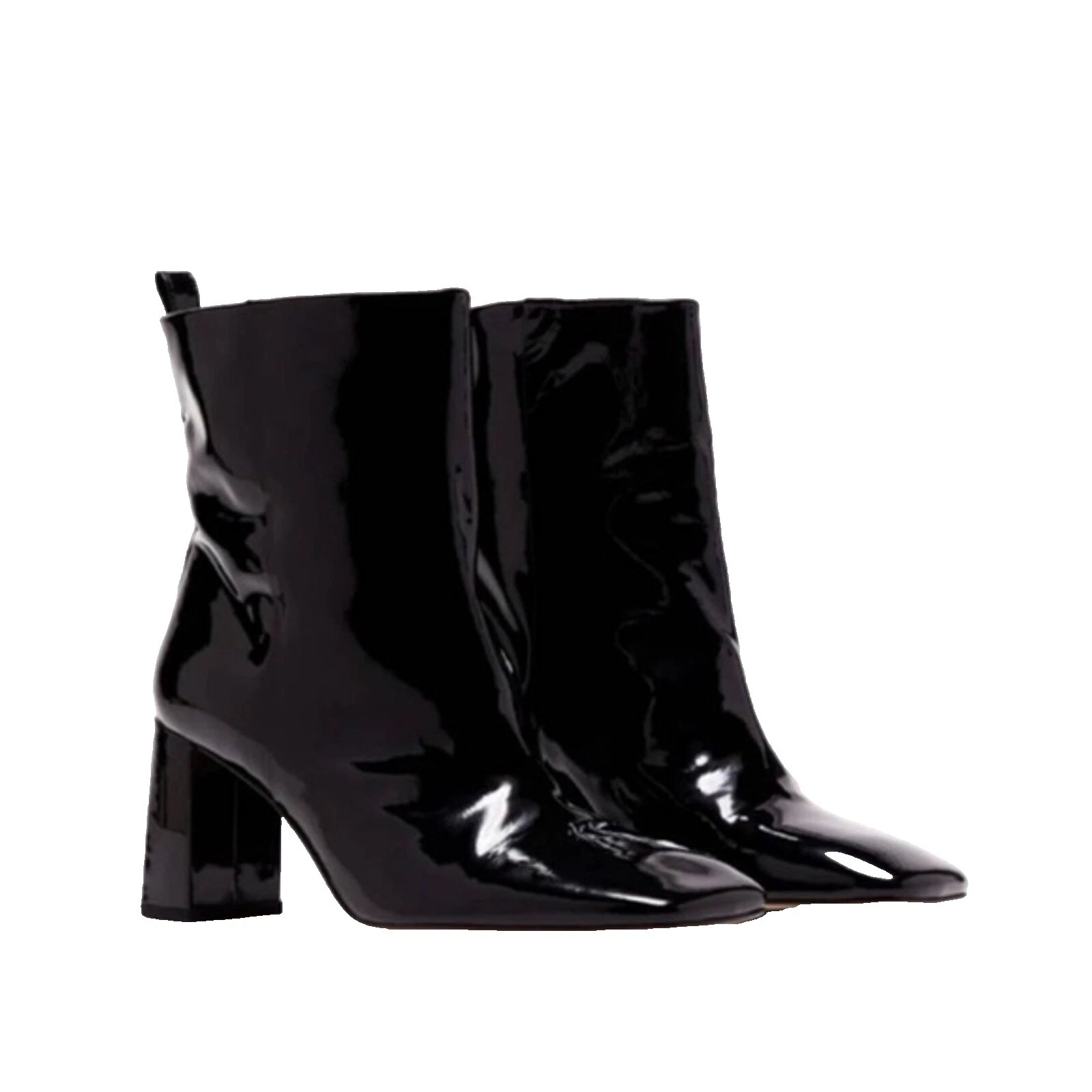 Patent Leather Casual Solid Boots for Women